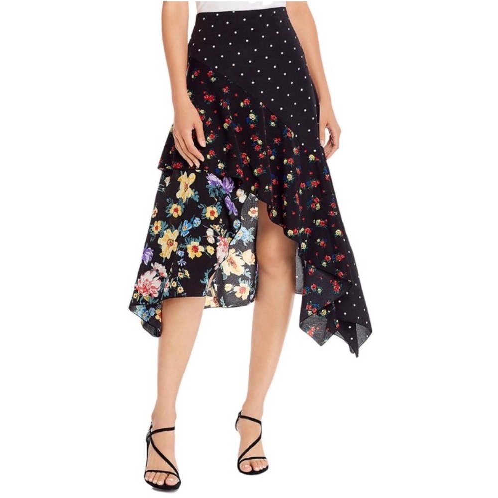 AQUA Asymmetrical Skirt